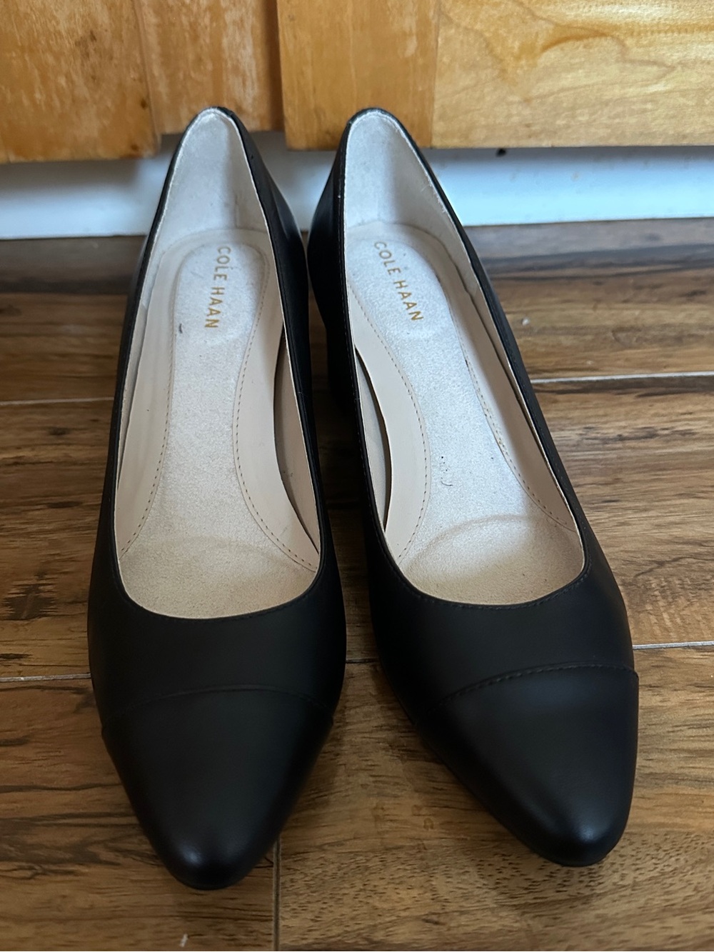Cole Haan Black Pointed-Toe Women's Heels